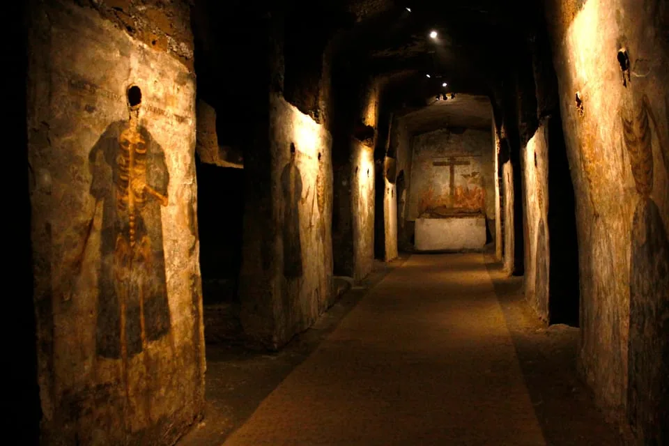 The Catacombs of San Gaudioso beneath the Sanità basilica